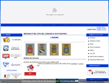 Tablet Screenshot of comune.santonofrio.vv.it